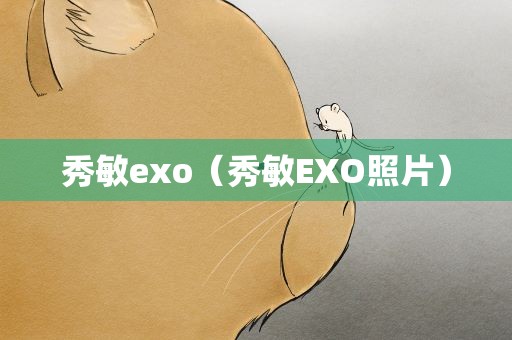 秀敏exo（秀敏EXO照片）