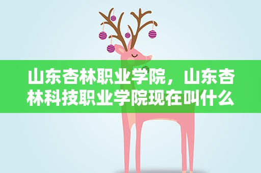 山东杏林职业学院，山东杏林科技职业学院现在叫什么名字