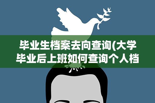 毕业生档案去向查询(大学毕业后上班如何查询个人档案去向)