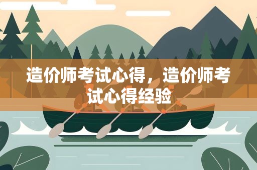 造价师考试心得，造价师考试心得经验