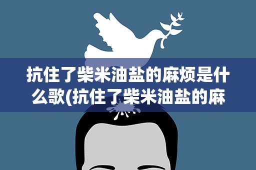 抗住了柴米油盐的麻烦是什么歌(抗住了柴米油盐的麻烦是什么歌的歌词)