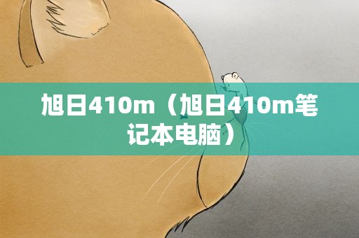 旭日410m（旭日410m笔记本电脑）