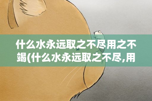 什么水永远取之不尽用之不竭(什么水永远取之不尽,用之不绝)