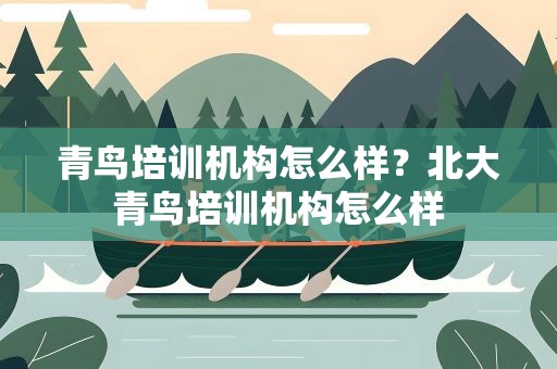 青鸟培训机构怎么样？北大青鸟培训机构怎么样