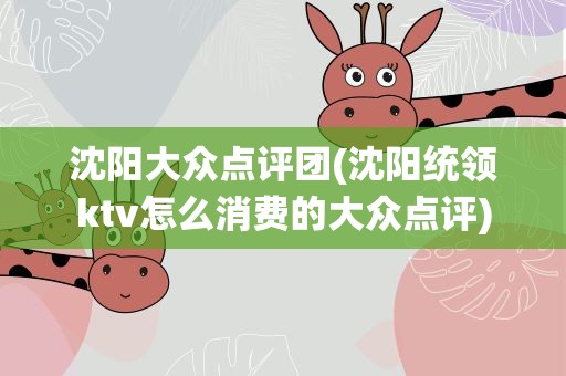 沈阳大众点评团(沈阳统领ktv怎么消费的大众点评)