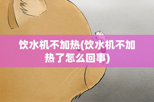 饮水机不加热(饮水机不加热了怎么回事)