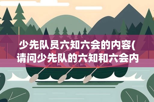 少先队员六知六会的内容(请问少先队的六知和六会内容是什么)