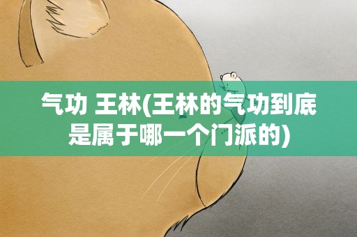 气功 王林(王林的气功到底是属于哪一个门派的)