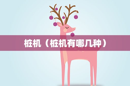 桩机（桩机有哪几种）