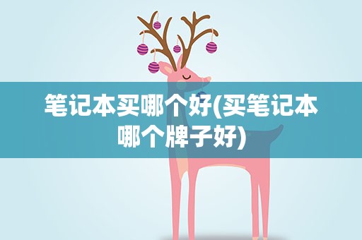 笔记本买哪个好(买笔记本哪个牌子好)