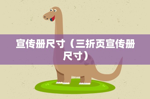 宣传册尺寸（三折页宣传册尺寸）