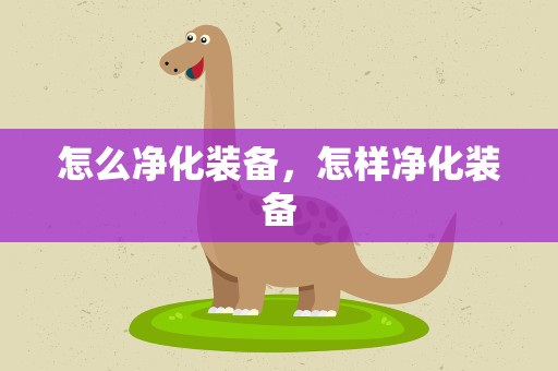 怎么净化装备，怎样净化装备