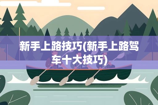 新手上路技巧(新手上路驾车十大技巧)