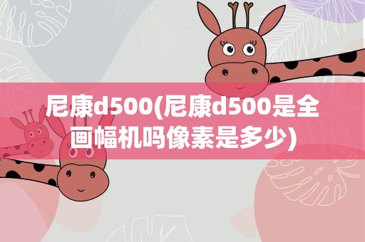 尼康d500(尼康d500是全画幅机吗像素是多少)