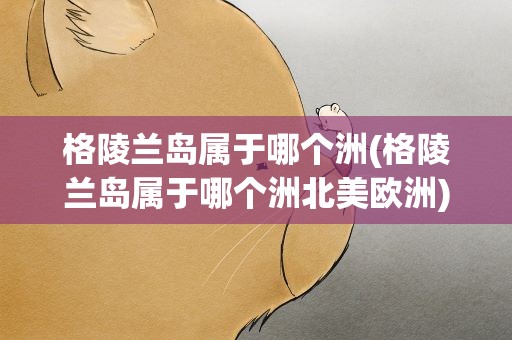 格陵兰岛属于哪个洲(格陵兰岛属于哪个洲北美欧洲)