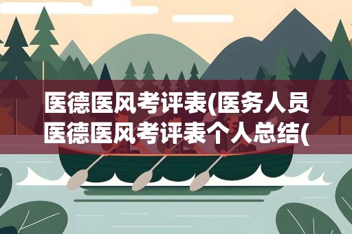 医德医风考评表(医务人员医德医风考评表个人总结(三篇))