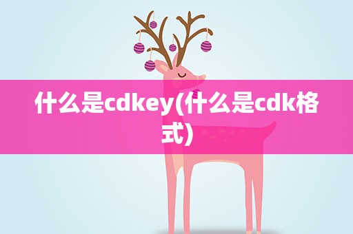 什么是cdkey(什么是cdk格式)