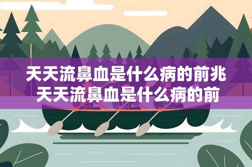 天天流鼻血是什么病的前兆 天天流鼻血是什么病的前兆呢
