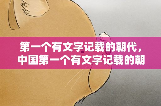 第一个有文字记载的朝代，中国第一个有文字记载的朝代
