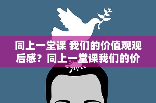 同上一堂课 我们的价值观观后感？同上一堂课我们的价值观观后感400字