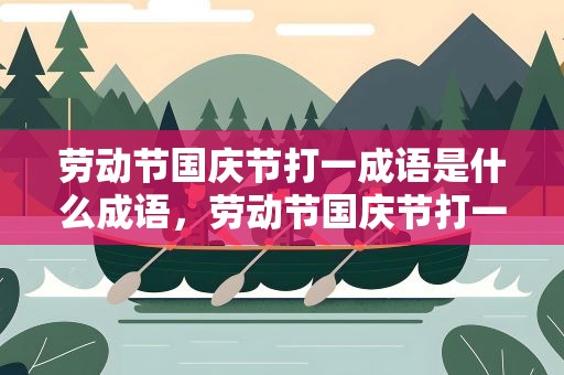 劳动节国庆节打一成语是什么成语，劳动节国庆节打一成语是什么成语啊