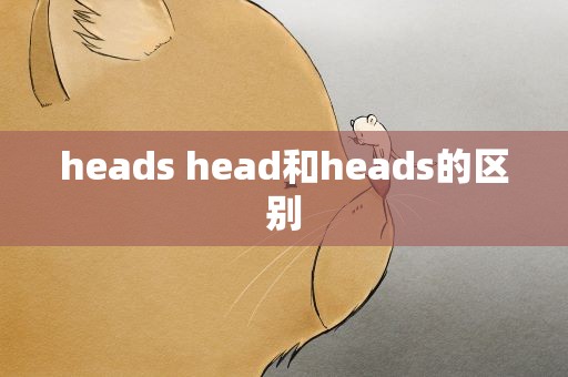 heads head和heads的区别