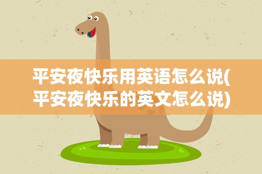 平安夜快乐用英语怎么说(平安夜快乐的英文怎么说)