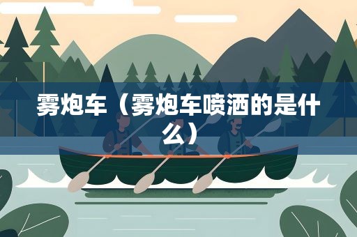 雾炮车（雾炮车喷洒的是什么）