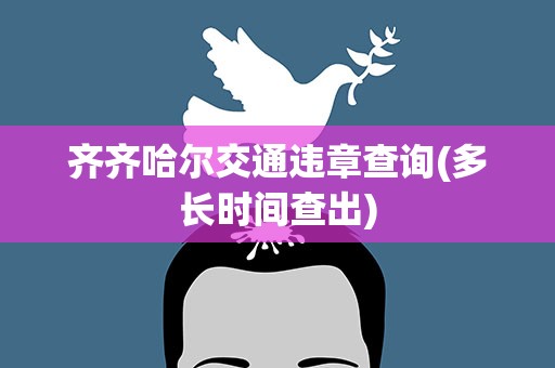 齐齐哈尔交通违章查询(多长时间查出)