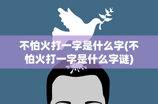 不怕火打一字是什么字(不怕火打一字是什么字谜)