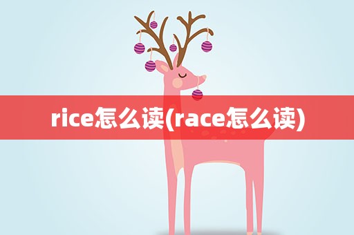 rice怎么读(race怎么读)