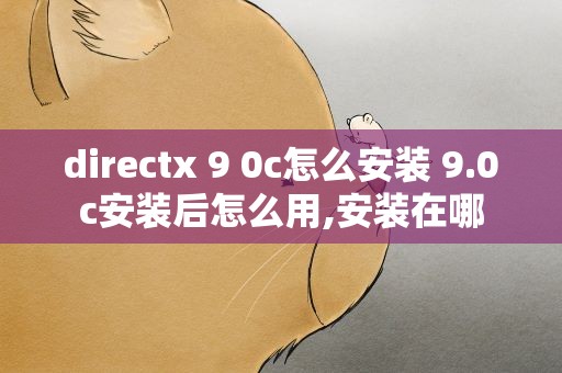 directx 9 0c怎么安装 9.0c安装后怎么用,安装在哪