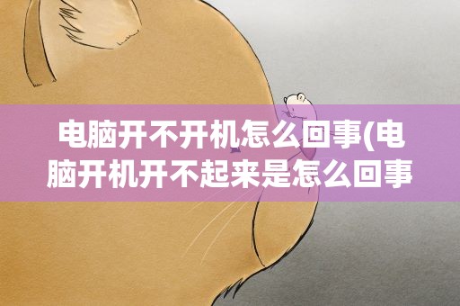 电脑开不开机怎么回事(电脑开机开不起来是怎么回事)