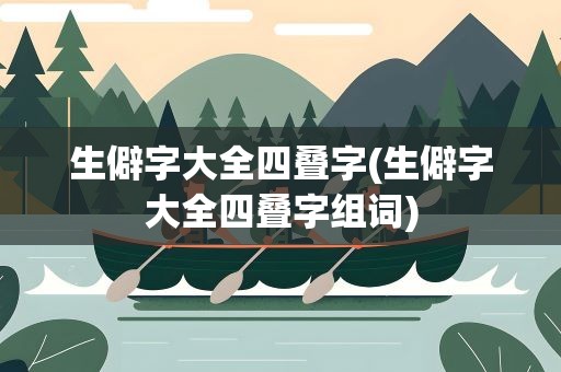 生僻字大全四叠字(生僻字大全四叠字组词)