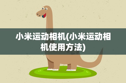 小米运动相机(小米运动相机使用方法)