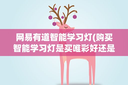 网易有道智能学习灯(购买智能学习灯是买唯彩好还是网易好)