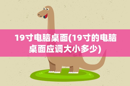 19寸电脑桌面(19寸的电脑桌面应调大小多少)