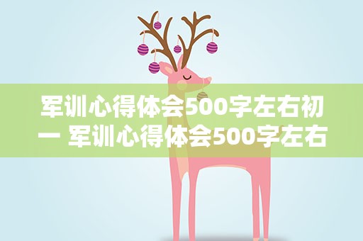 军训心得体会500字左右初一 军训心得体会500字左右初一免费