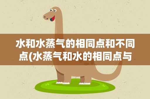 水和水蒸气的相同点和不同点(水蒸气和水的相同点与不同点)