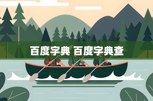 百度字典 百度字典查