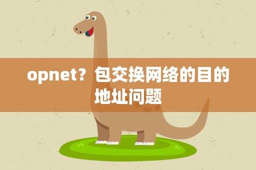 opnet？包交换网络的目的地址问题