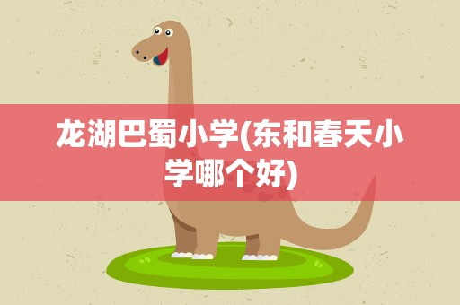龙湖巴蜀小学(东和春天小学哪个好)