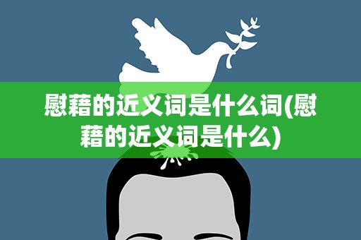 慰藉的近义词是什么词(慰藉的近义词是什么)