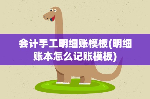 会计手工明细账模板(明细账本怎么记账模板)
