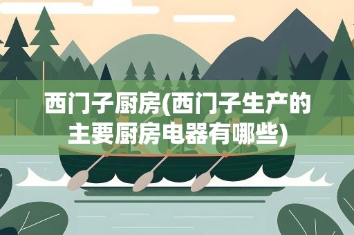 西门子厨房(西门子生产的主要厨房电器有哪些)