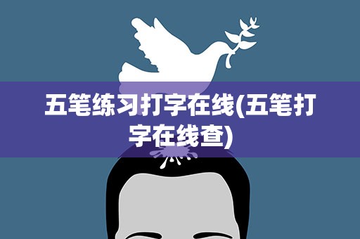 五笔练习打字在线(五笔打字在线查)