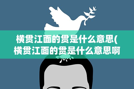 横贯江面的贯是什么意思(横贯江面的贯是什么意思啊)