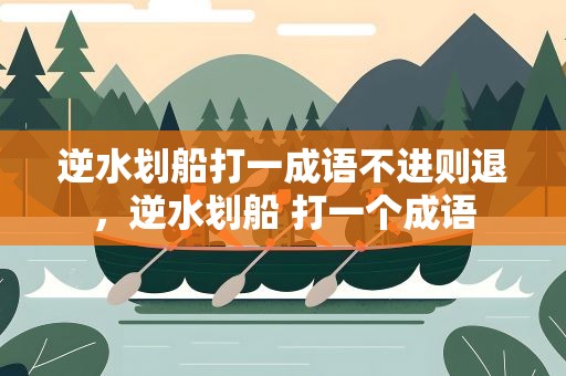 逆水划船打一成语不进则退，逆水划船 打一个成语
