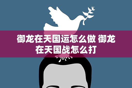 御龙在天国运怎么做 御龙在天国战怎么打