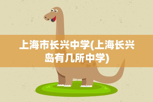 上海市长兴中学(上海长兴岛有几所中学)